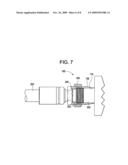 Seal member for coaxial cable connector and terminal diagram and image