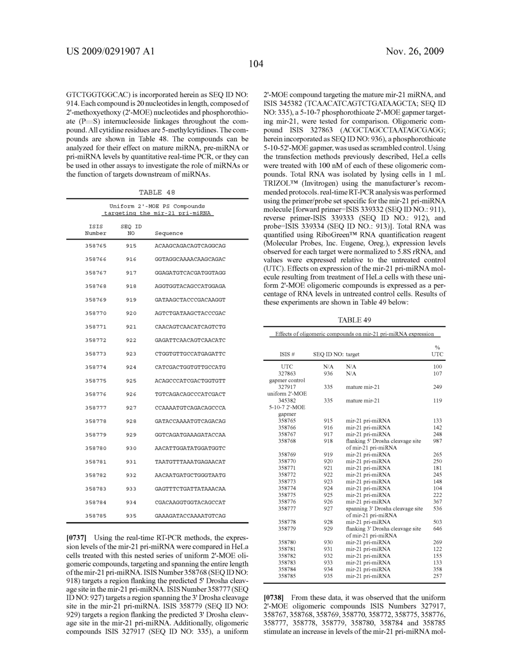 Oligomeric Compounds And Compositions For Use In Modulation Of Small Non-Coding RNAs - diagram, schematic, and image 106