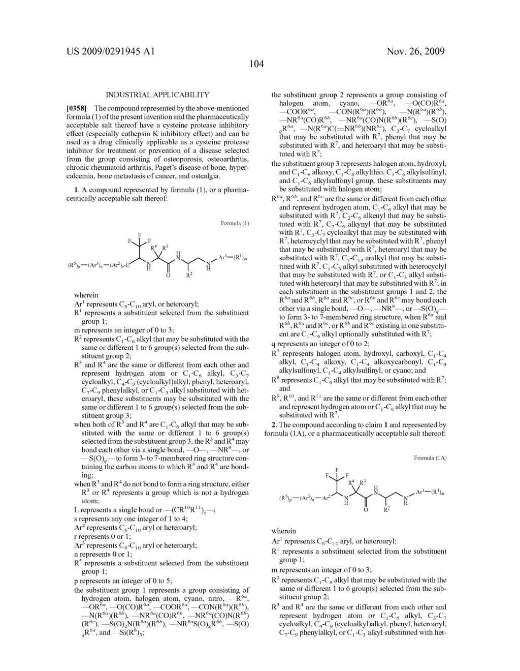 CYSTEINE PROTEASE INHIBITORS - diagram, schematic, and image 105