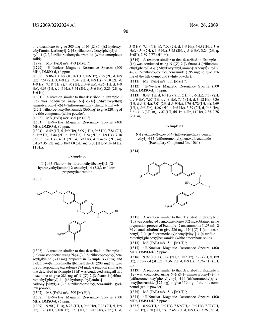 SUBSTITUTED PROPANAMIDE DERIVATIVE AND PHARMACEUTICAL COMPOSITION CONTAINING THE SAME - diagram, schematic, and image 91