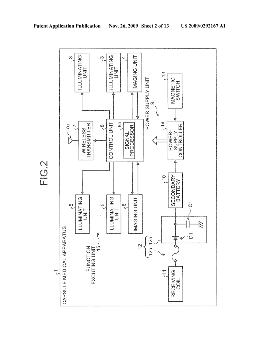 CAPSULE MEDICAL APPARATUS AND METHOD OF CHARGING CAPSULE MEDICAL APPARATUS - diagram, schematic, and image 03