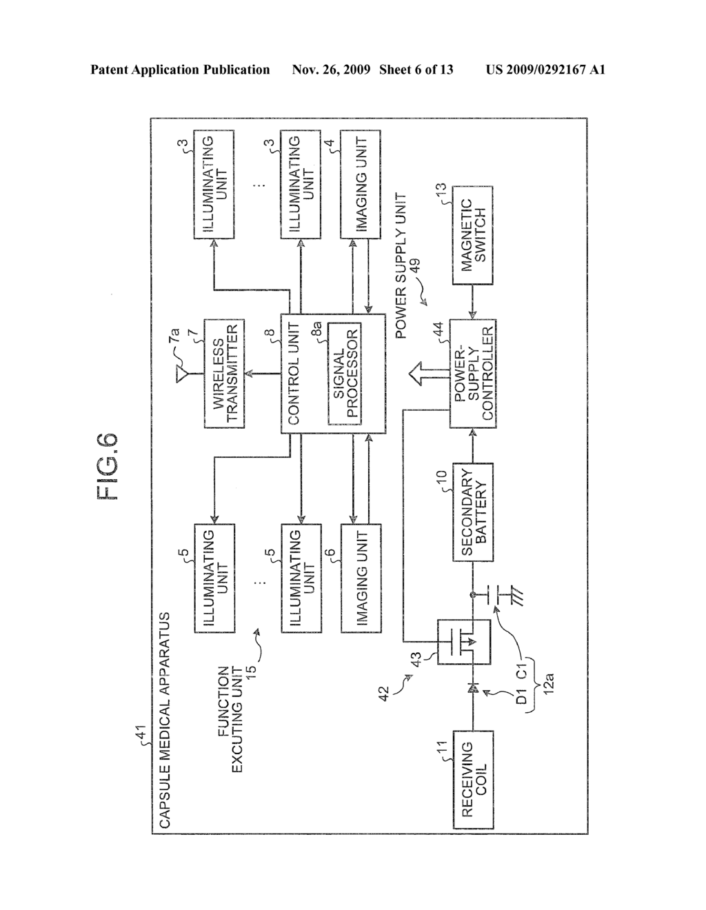 CAPSULE MEDICAL APPARATUS AND METHOD OF CHARGING CAPSULE MEDICAL APPARATUS - diagram, schematic, and image 07