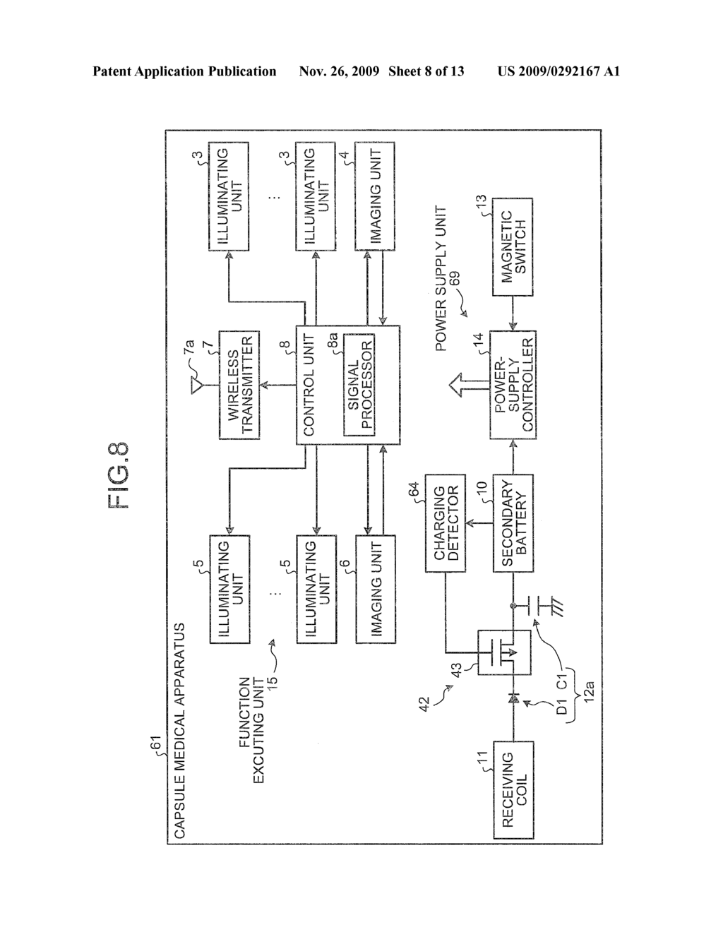 CAPSULE MEDICAL APPARATUS AND METHOD OF CHARGING CAPSULE MEDICAL APPARATUS - diagram, schematic, and image 09