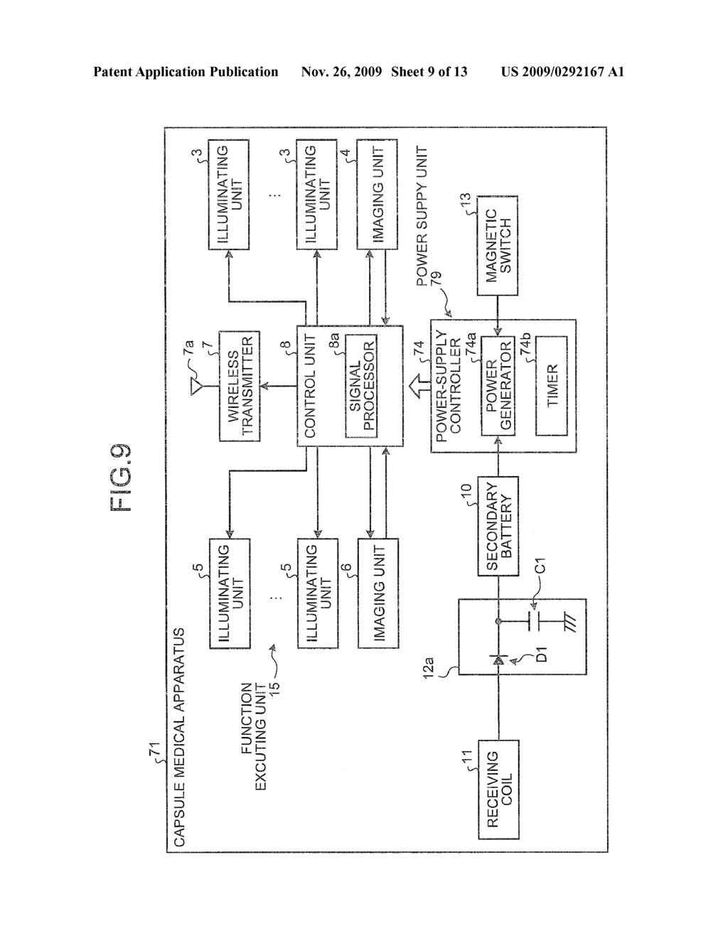 CAPSULE MEDICAL APPARATUS AND METHOD OF CHARGING CAPSULE MEDICAL APPARATUS - diagram, schematic, and image 10