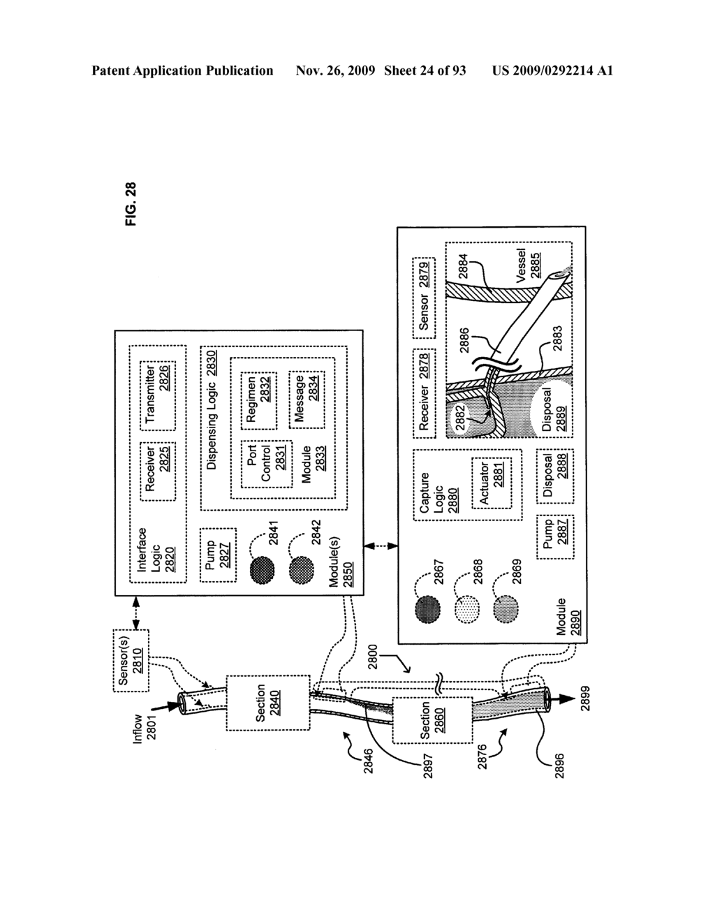 Circulatory monitoring systems and methods - diagram, schematic, and image 25