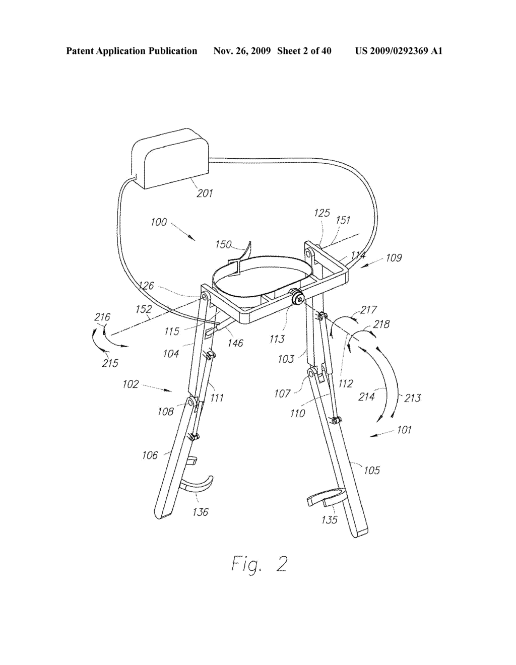 Device and Method for Decreasing Energy Consumption of a Person by Use of a Lower Extremity Exoskeleton - diagram, schematic, and image 03