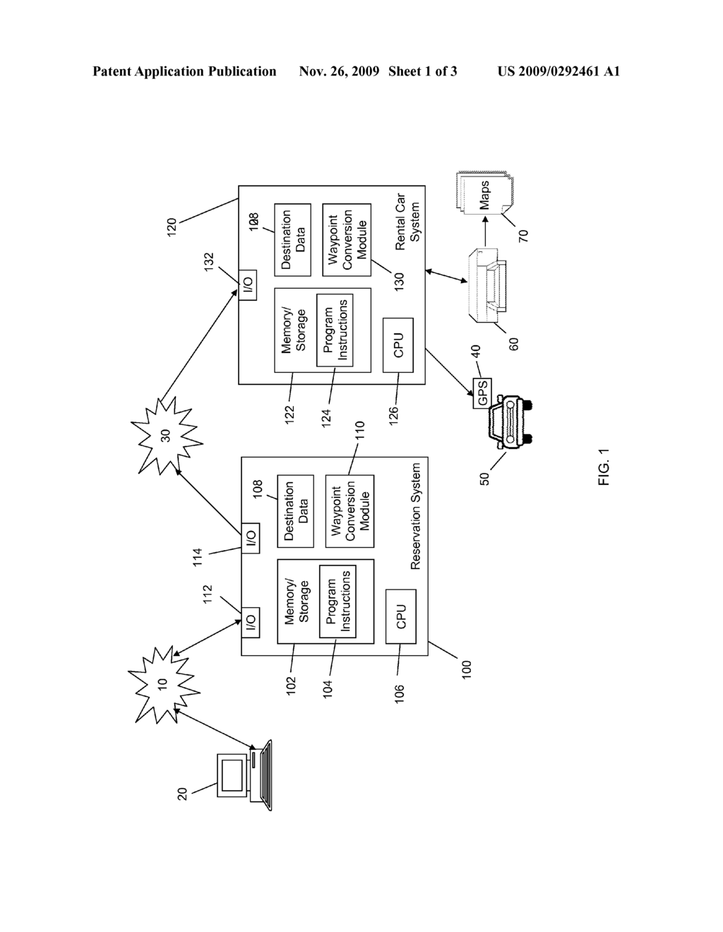 DYNAMIC DELIVERY OF WAYPOINT DATA ASSOCIATED WITH TRAVEL RESERVATIONS - diagram, schematic, and image 02