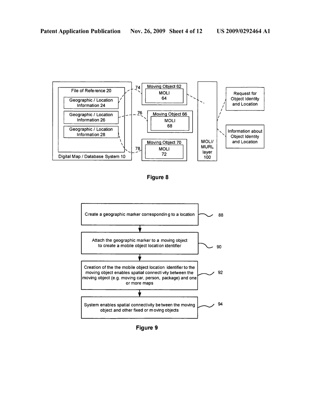 SYSTEM AND METHOD FOR PROVIDING GEOGRAPHIC MARKERS ON ELECTRONIC OBJECTS AND REAL-WORLD OBJECTS - diagram, schematic, and image 05