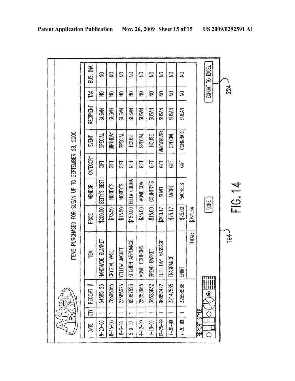 Electronic Transaction Receipt System and Method - diagram, schematic, and image 16