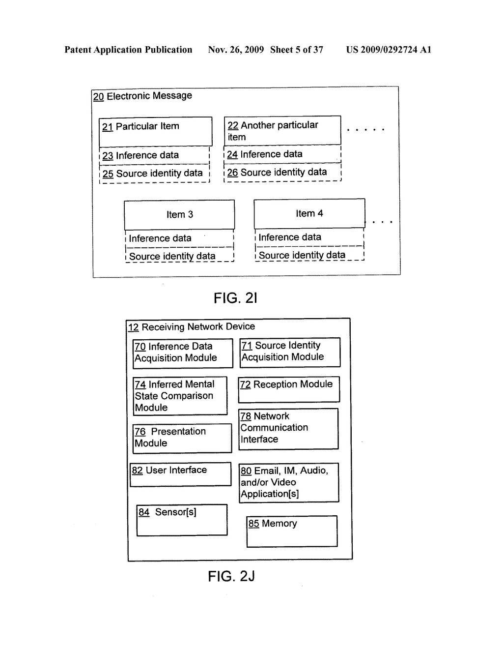 Acquisition and particular association of inference data indicative of an inferred mental state of an authoring user and source identity data - diagram, schematic, and image 06