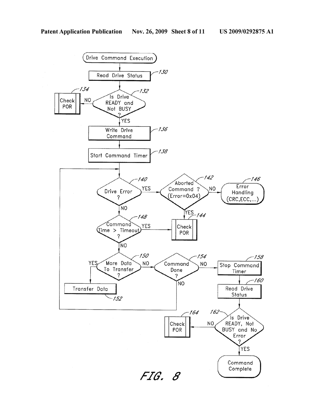 DISK ARRAY CONTROLLER CAPABLE OF DETECTING AND CORRECTING FOR UNEXPECTED DISK DRIVE POWER-ON-RESET EVENTS - diagram, schematic, and image 09