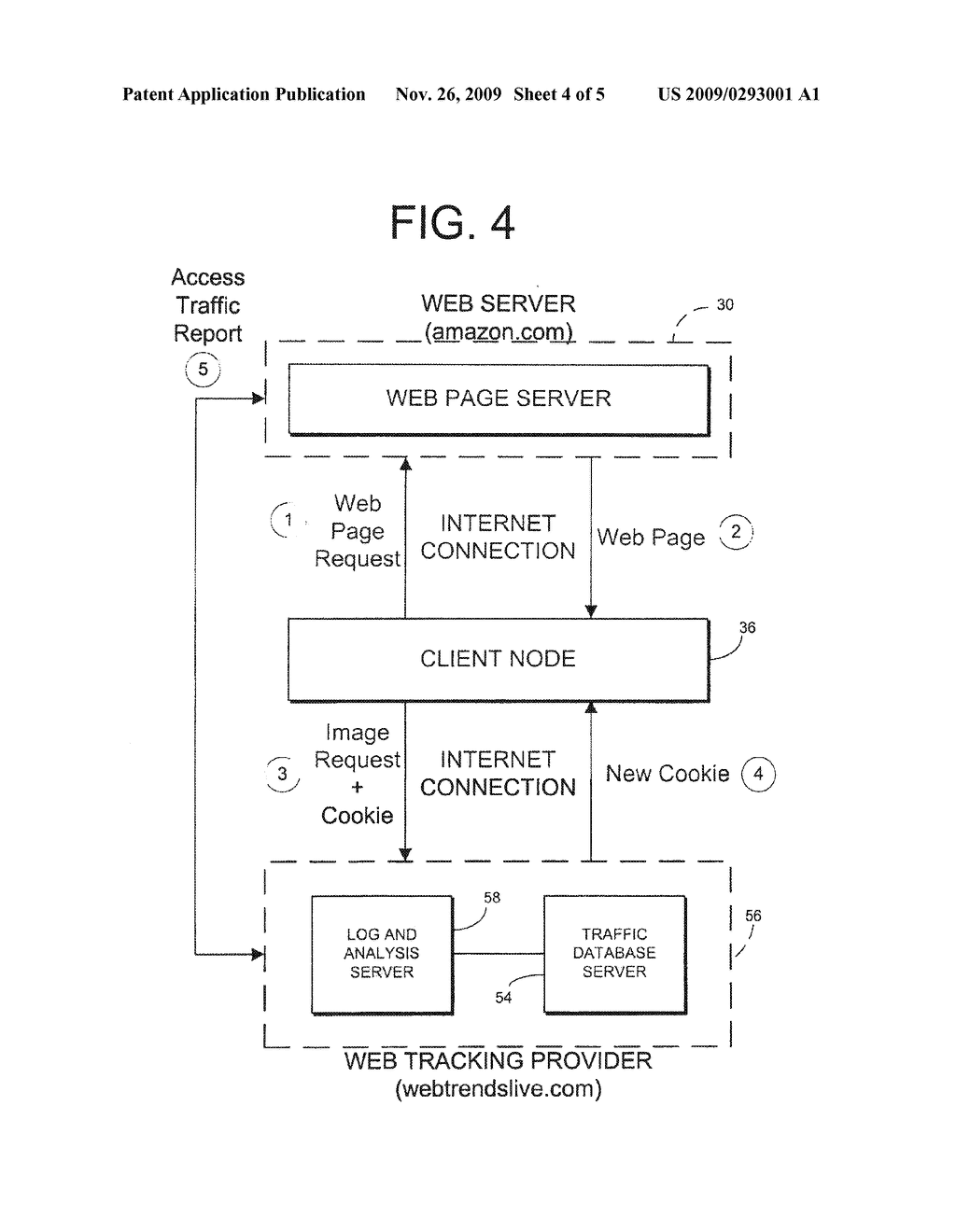 SYSTEM AND METHOD FOR GENERATING AND REPORTING COOKIE VALUES AT A CLIENT NODE - diagram, schematic, and image 05