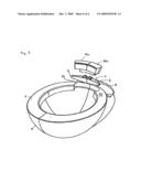 FLUSHING WATER GUIDING ARRANGEMENT FOR A TOILET BOWL diagram and image