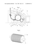 APPARATUS ON A FLAT CARD OR ROLLER CARD HAVING A CYLINDER AND AT LEAST ONE DOFFER diagram and image