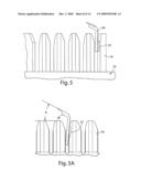 Blade support for multi-blade razor cartridges diagram and image