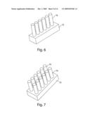 Blade support for multi-blade razor cartridges diagram and image