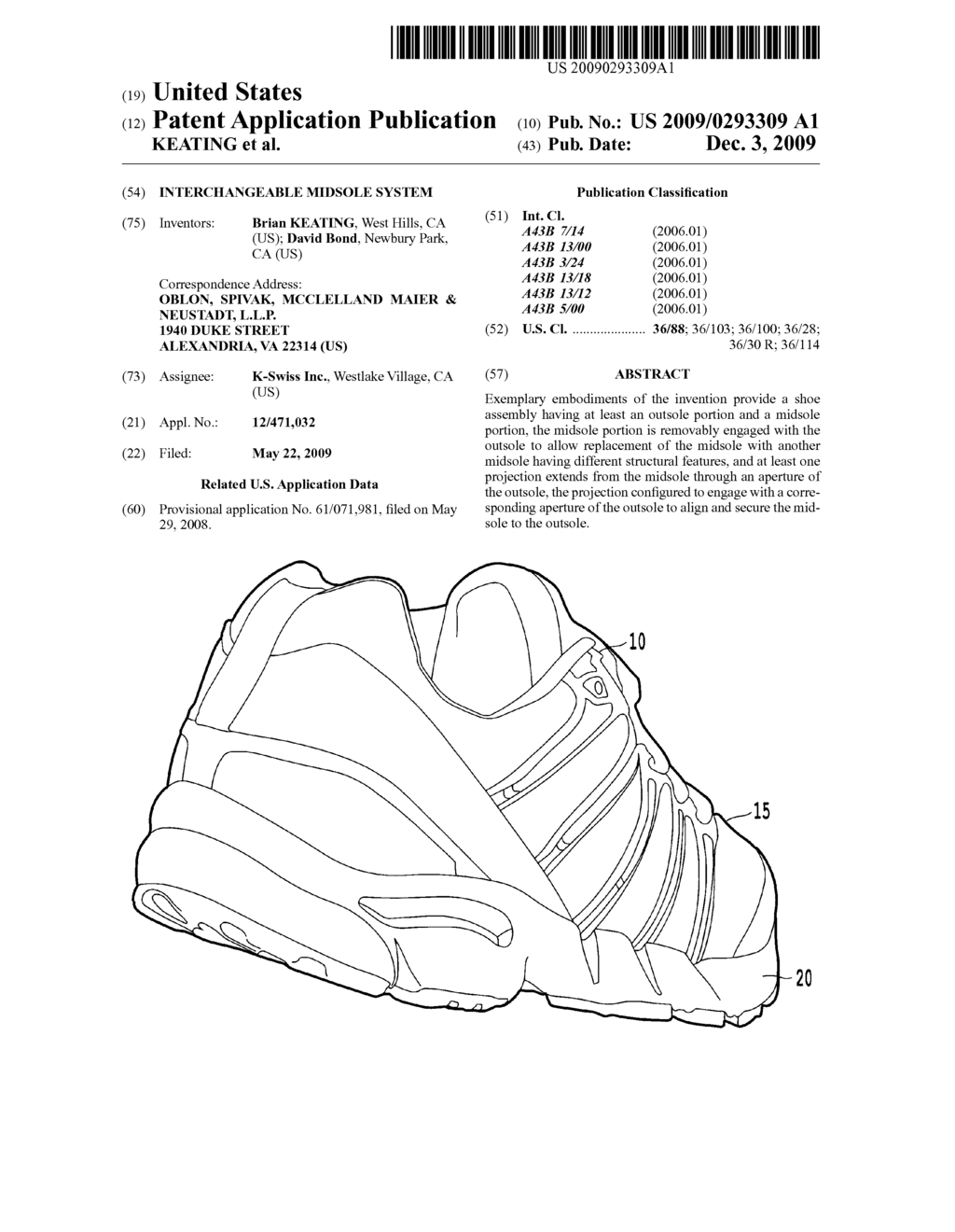 INTERCHANGEABLE MIDSOLE SYSTEM - diagram, schematic, and image 01