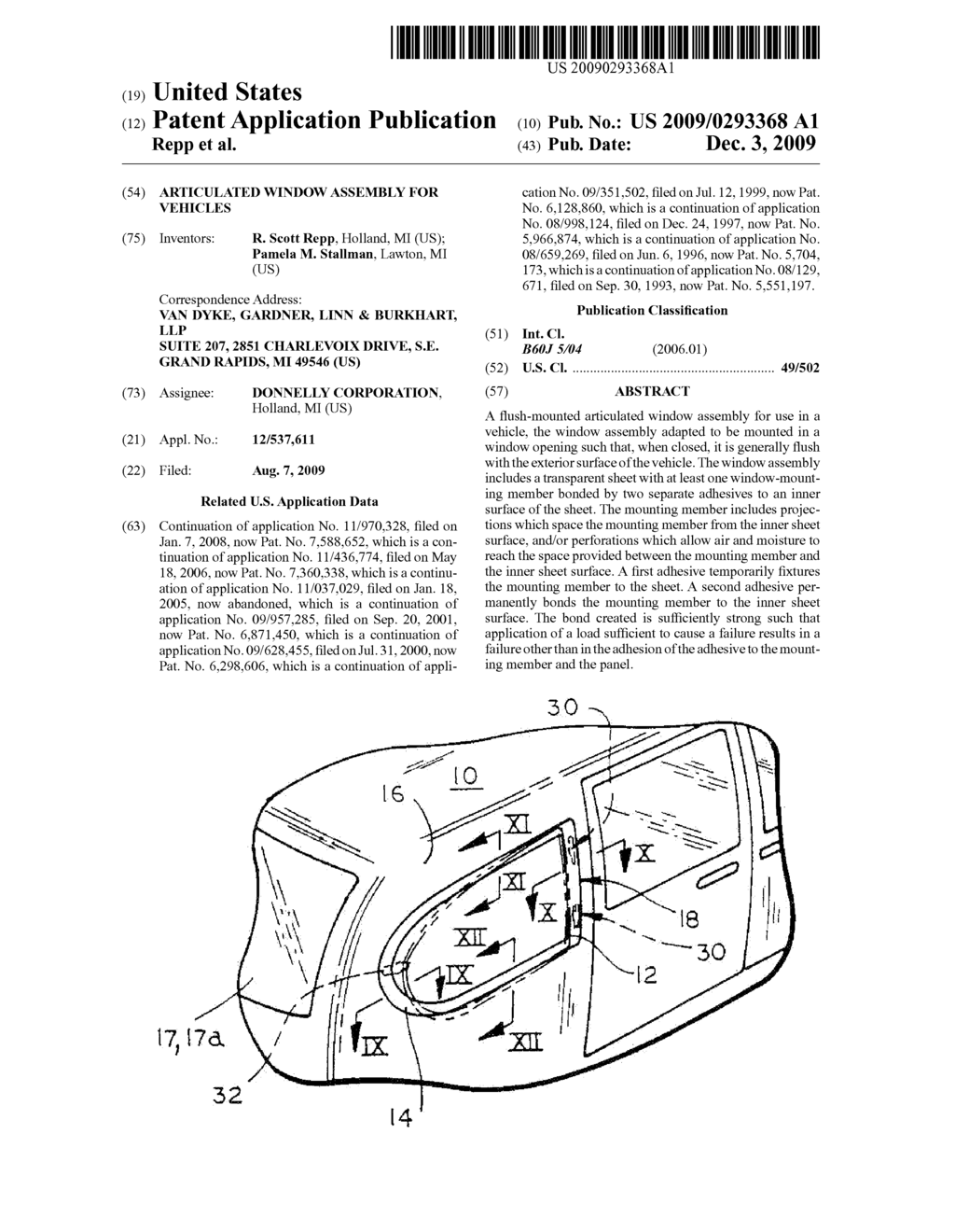 ARTICULATED WINDOW ASSEMBLY FOR VEHICLES - diagram, schematic, and image 01