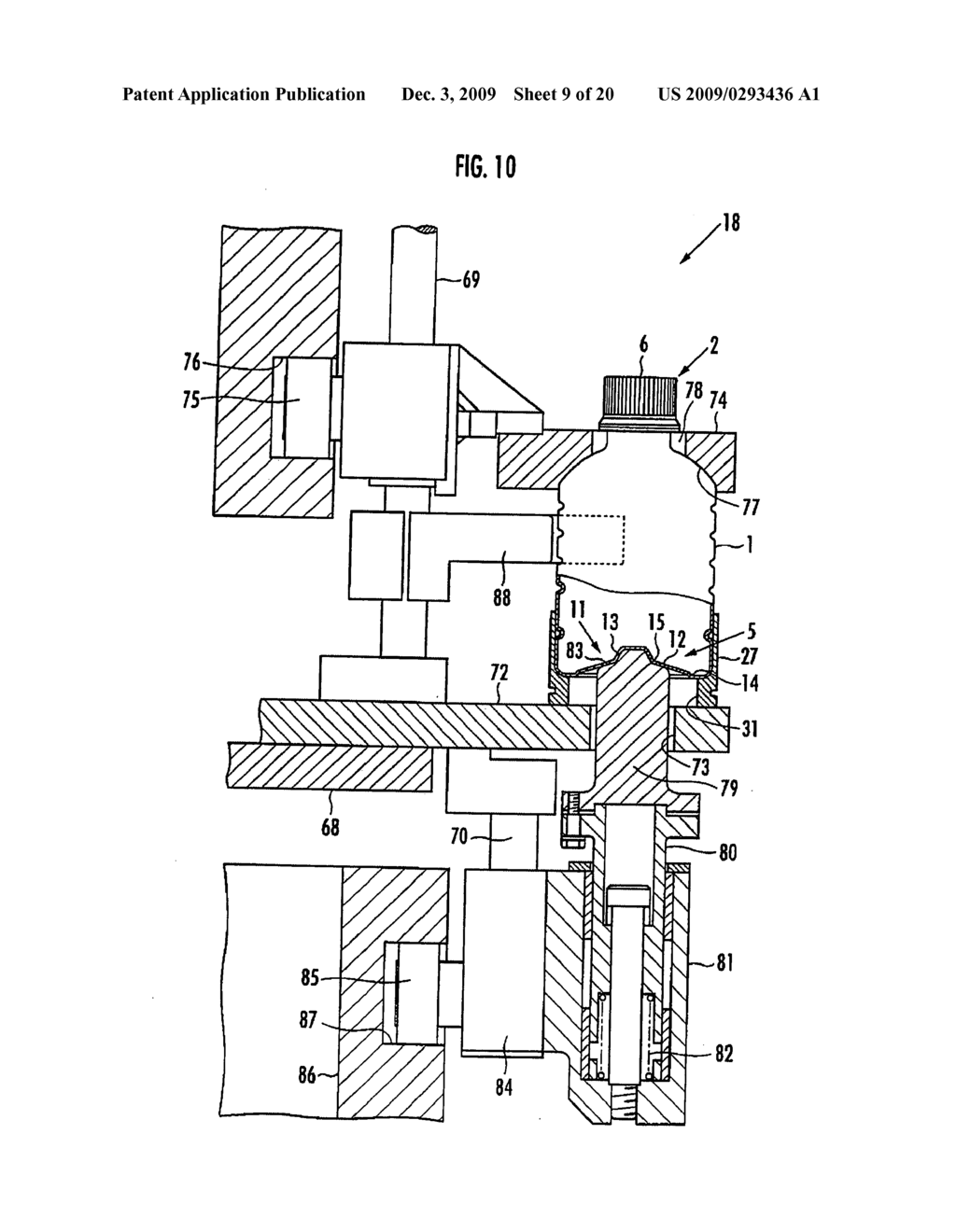 Method and Device for Producing Content Filling Bottle - diagram, schematic, and image 10