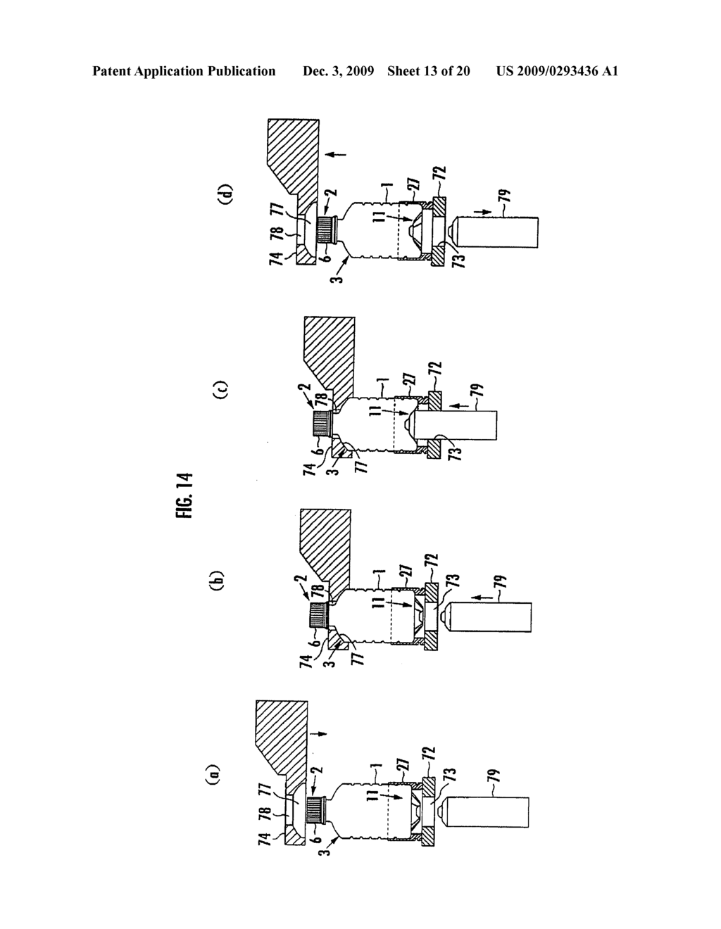 Method and Device for Producing Content Filling Bottle - diagram, schematic, and image 14