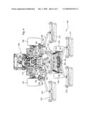 GRASS MOWING MACHINE HAVING ADJUSTABLE WIDTH TOOLBAR FOR MOUNTING CUTTING UNITS diagram and image