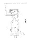 Exhaust system having thermophoretic particulate agglomerator diagram and image