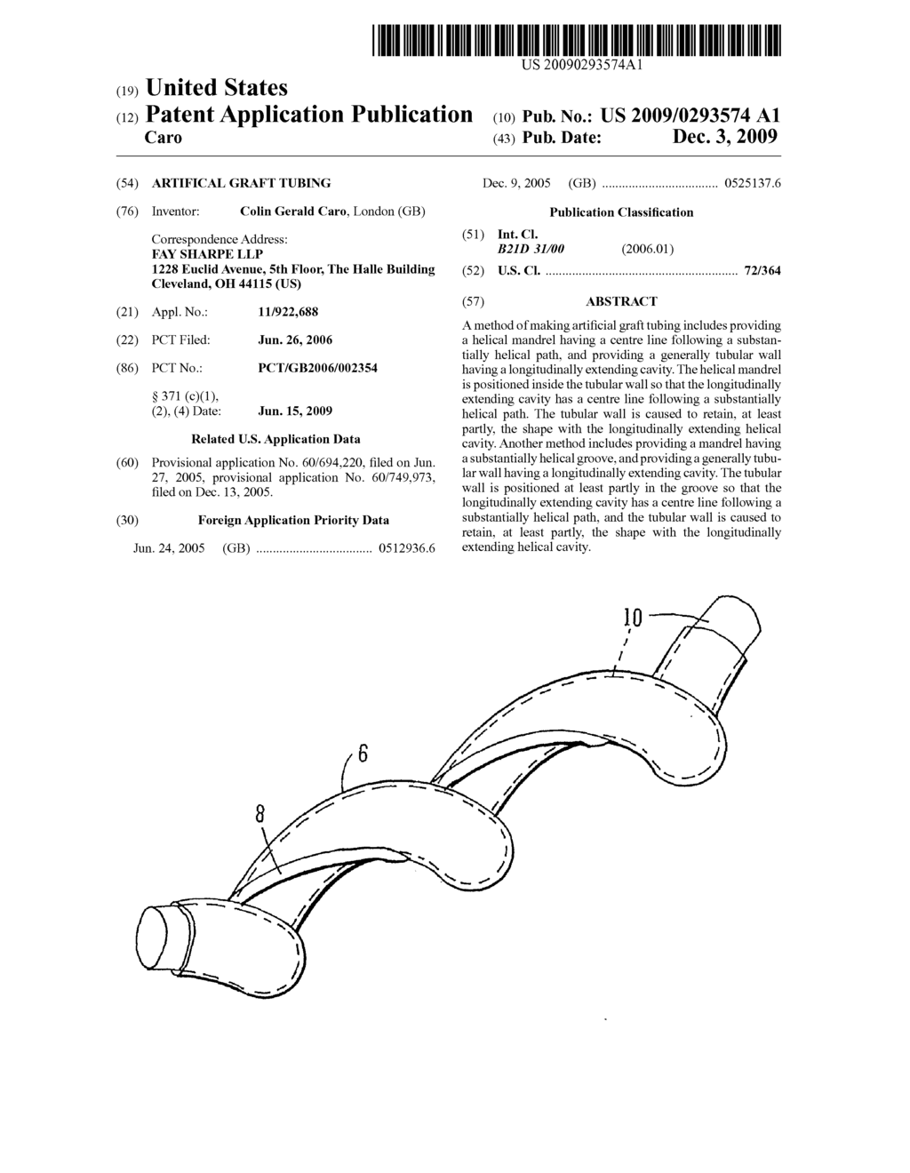 Artifical Graft Tubing - diagram, schematic, and image 01