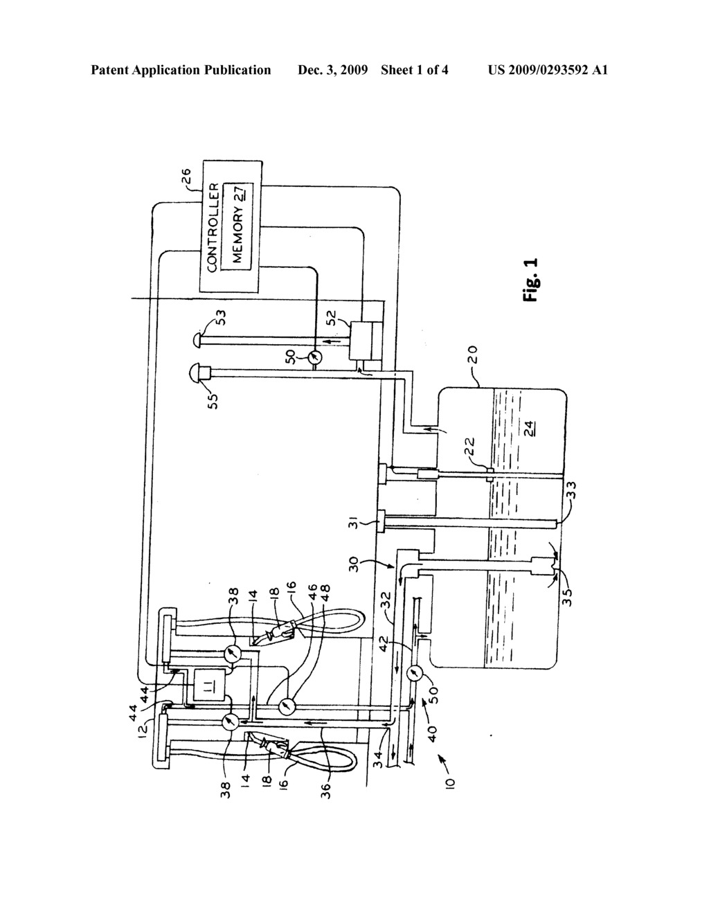 METHOD AND APPARATUS FOR MONITORING FOR LEAKS IN A STAGE II FUEL VAPOR RECOVERY SYSTEM - diagram, schematic, and image 02