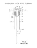 Workpiece splitting and kickback-inhibiting assembly for a table cutting machine diagram and image