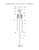 Workpiece splitting and kickback-inhibiting assembly for a table cutting machine diagram and image