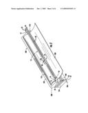 Cutting apparatus for rolled sheet goods diagram and image