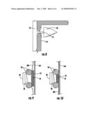 Cutting apparatus for rolled sheet goods diagram and image