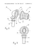 Vacuum Brake Booster with an Improved Connecting Element for Connection to a Vacuum Source diagram and image