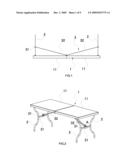 FOLDING ASSEMBLY AND FOLDAWAY TABLE diagram and image