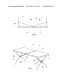 FOLDING ASSEMBLY AND FOLDAWAY TABLE diagram and image