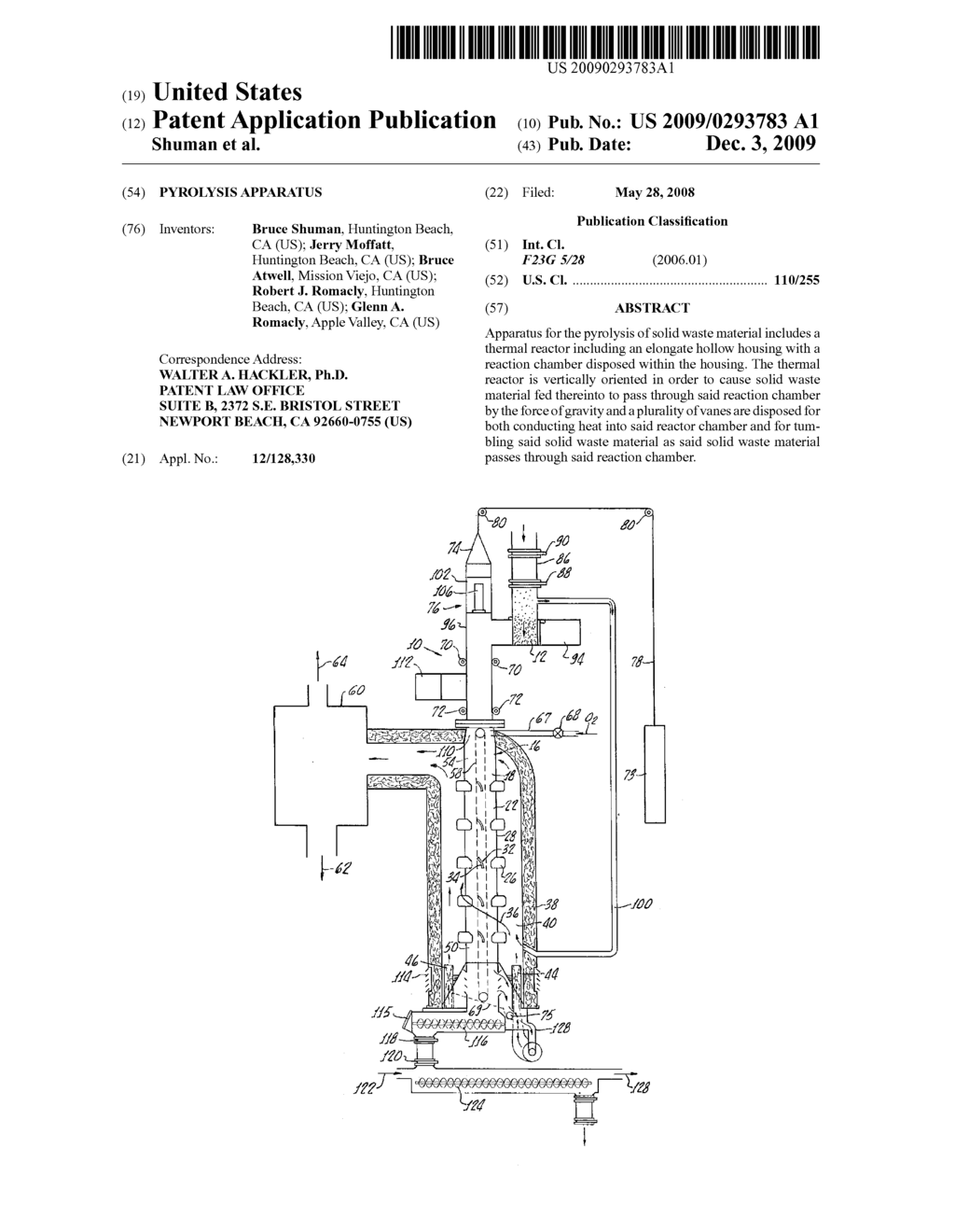 PYROLYSIS APPARATUS - diagram, schematic, and image 01