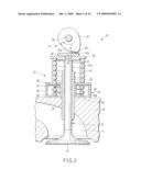 VALVE SPRING DEVICE AND VALVE TRAIN OF INTERNAL COMBUSTION ENGINE USING THE SAME diagram and image