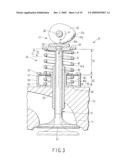 VALVE SPRING DEVICE AND VALVE TRAIN OF INTERNAL COMBUSTION ENGINE USING THE SAME diagram and image