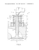 VALVE SPRING DEVICE AND VALVE TRAIN OF INTERNAL COMBUSTION ENGINE USING THE SAME diagram and image