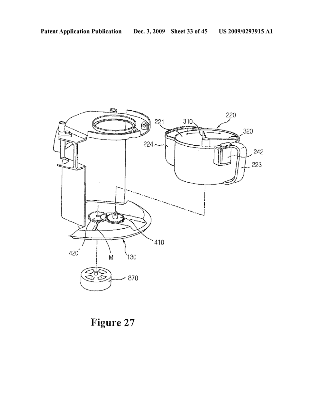 VACUUM CLEANER WITH REMOVABLE DUST COLLECTOR, AND METHODS OF OPERATNG THE SAME - diagram, schematic, and image 34