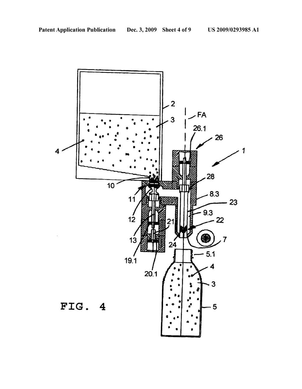 BEVERAGE BOTTLE FILLING MACHINE FOR FILLING BOTTLES WITH FRUIT JUICES, BEVERAGE FILLING ELEMENT IN A BEVERAGE BOTTLE FILLING MACHINE WITH SUCH BEVERAGE FILLING ELEMENTS FOR FILLING BOTTLES OR SIMILAR CONTAINERS WITH FRUIT JUICES, AND A BEVERAGE BOTTLE FILLING ELEMENT FOR FILLING BOTTLES OR SIMILAR CONTAINERS WITH FRUIT JUICES - diagram, schematic, and image 05