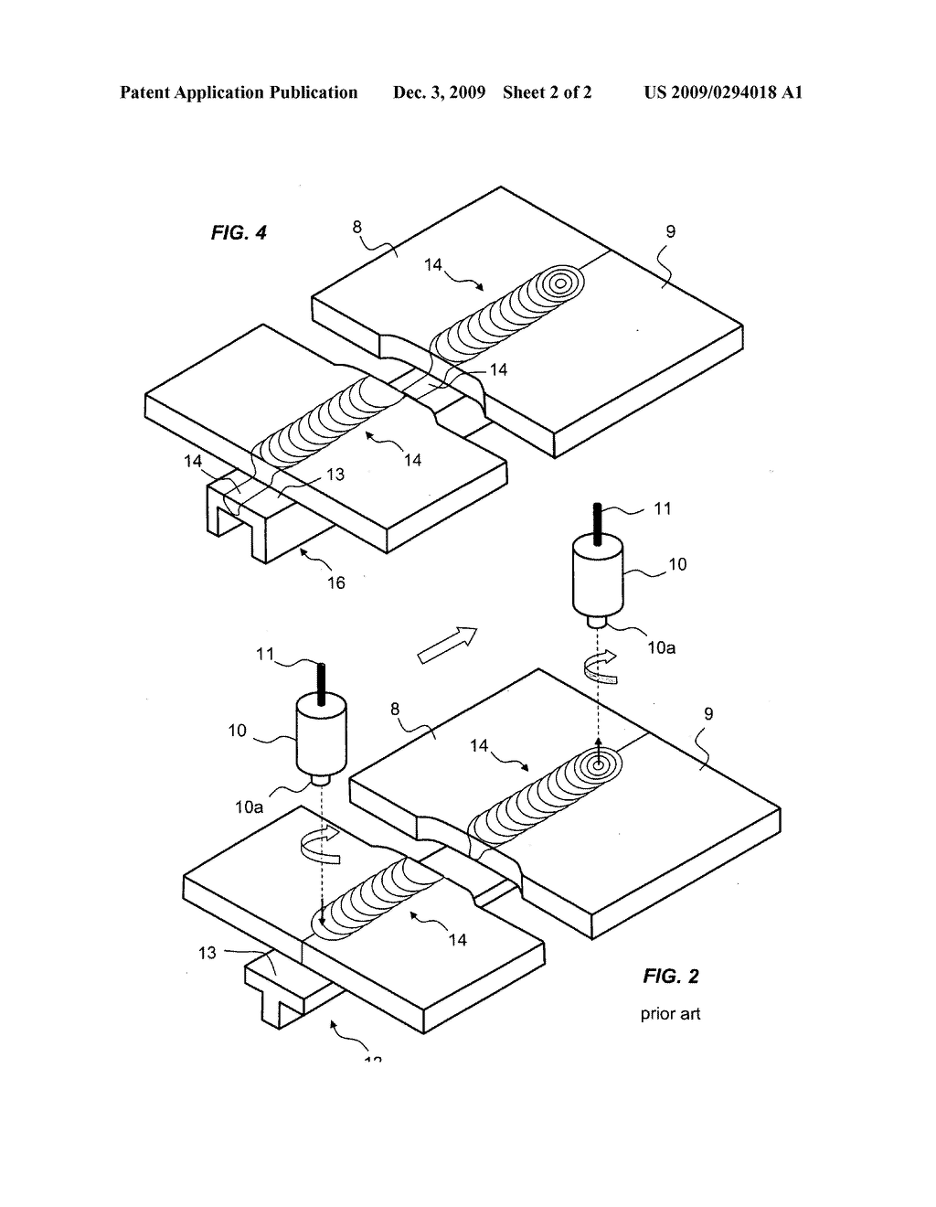 Method for joining aircraft fuselage elements by friction stir welding (FSW) - diagram, schematic, and image 03