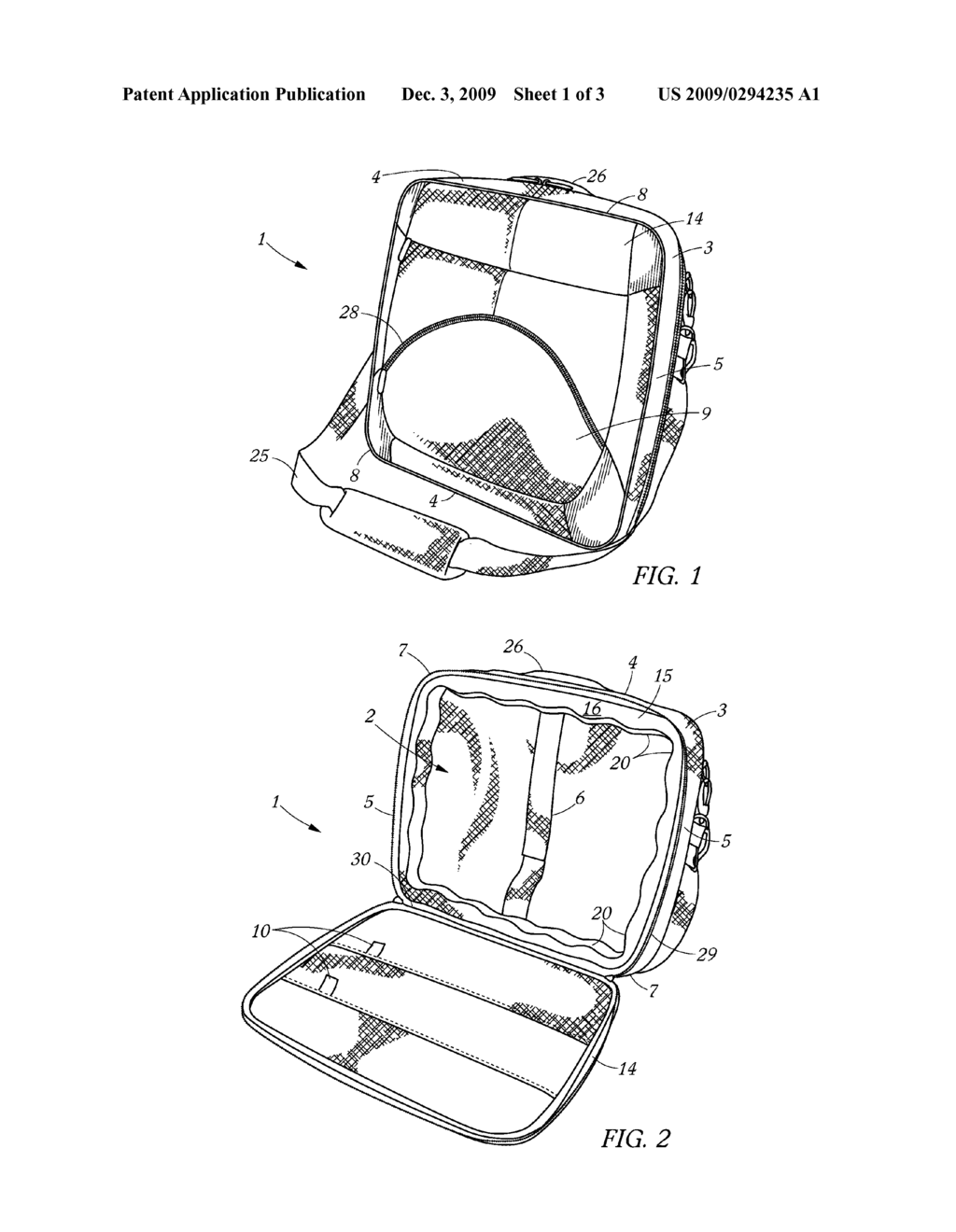 Laptop Computer Case and Spring Protection System - diagram, schematic, and image 02