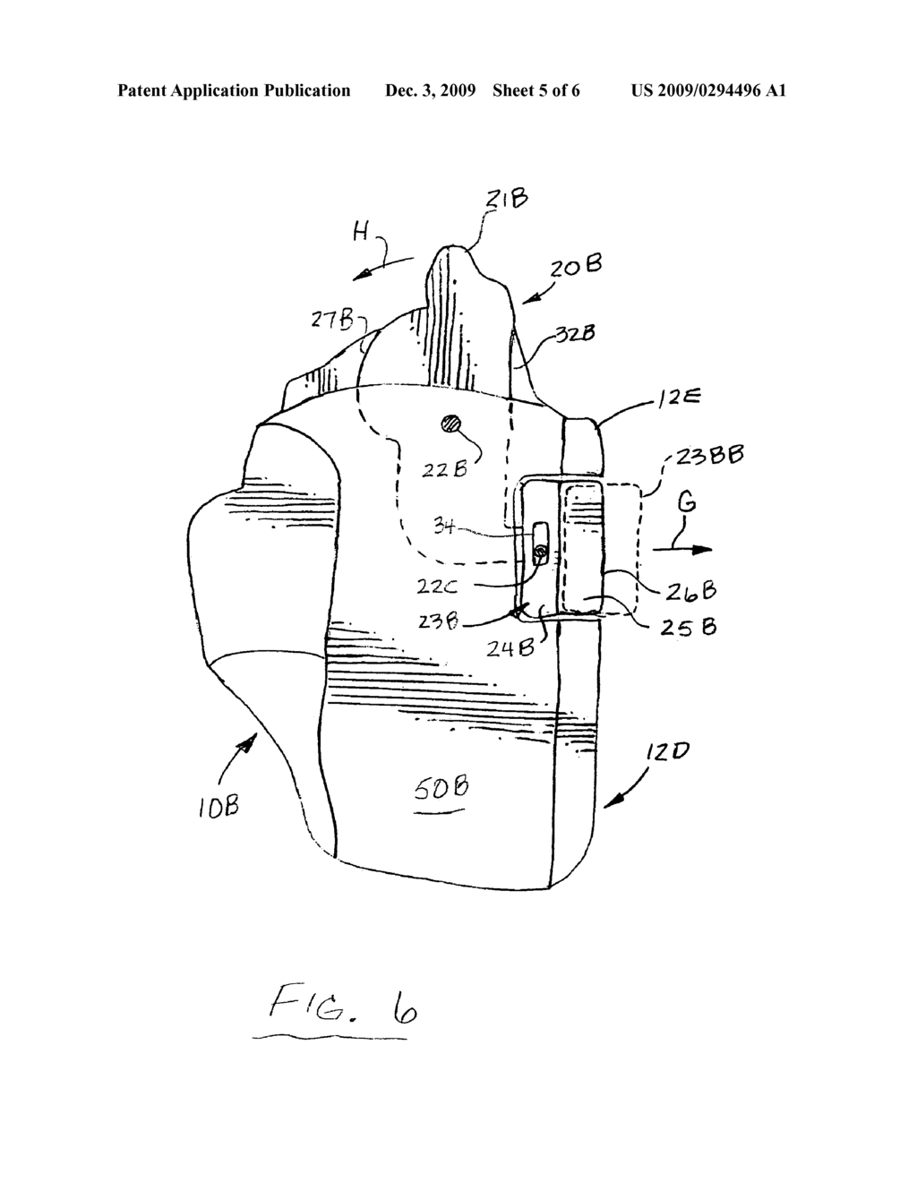 Gun holster with articulating spine - diagram, schematic, and image 06