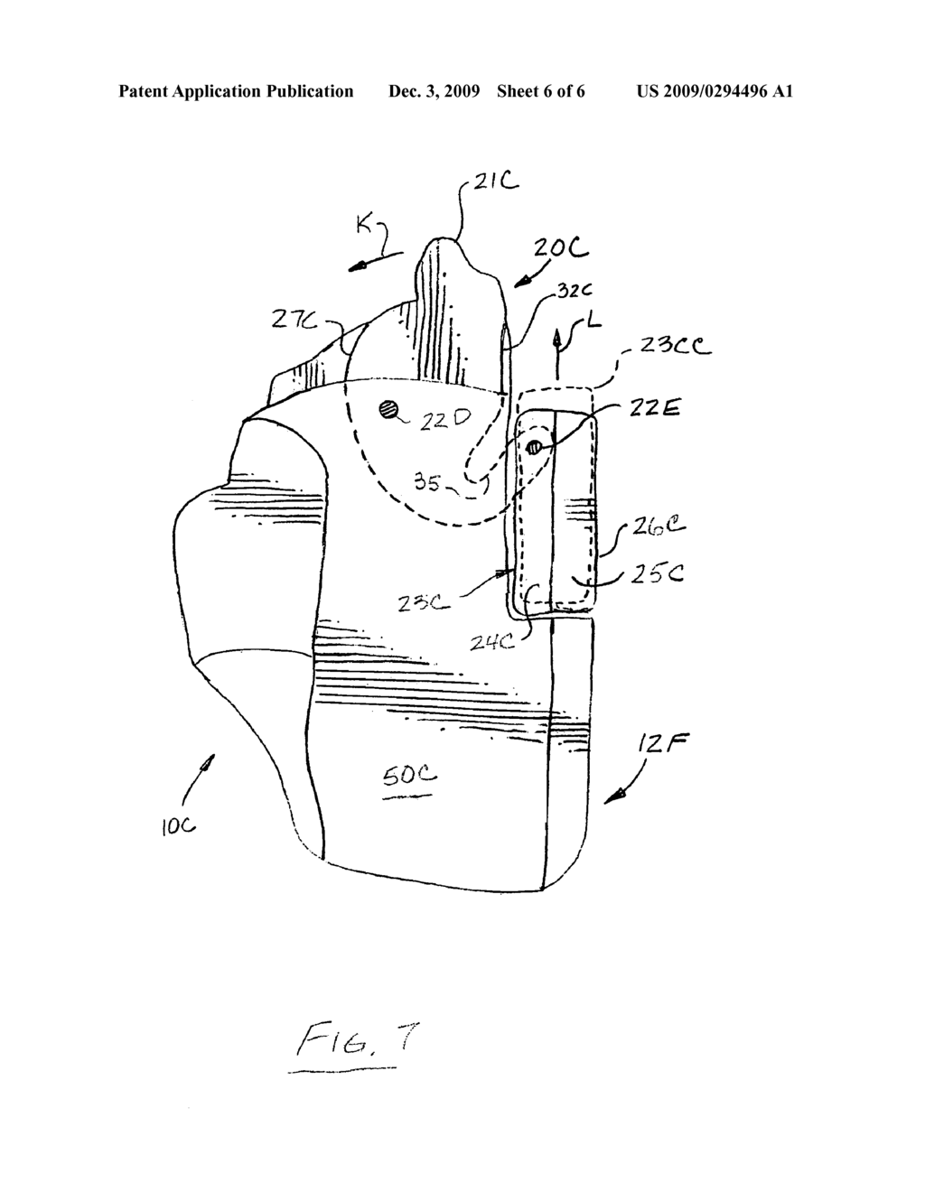 Gun holster with articulating spine - diagram, schematic, and image 07