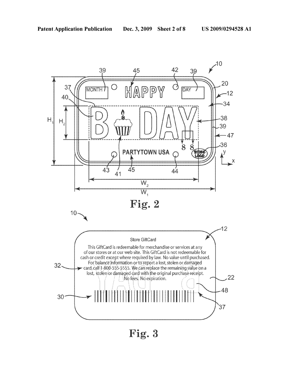 STORED-VALUE CARD WITH EMBOSSED INDICIA - diagram, schematic, and image 03