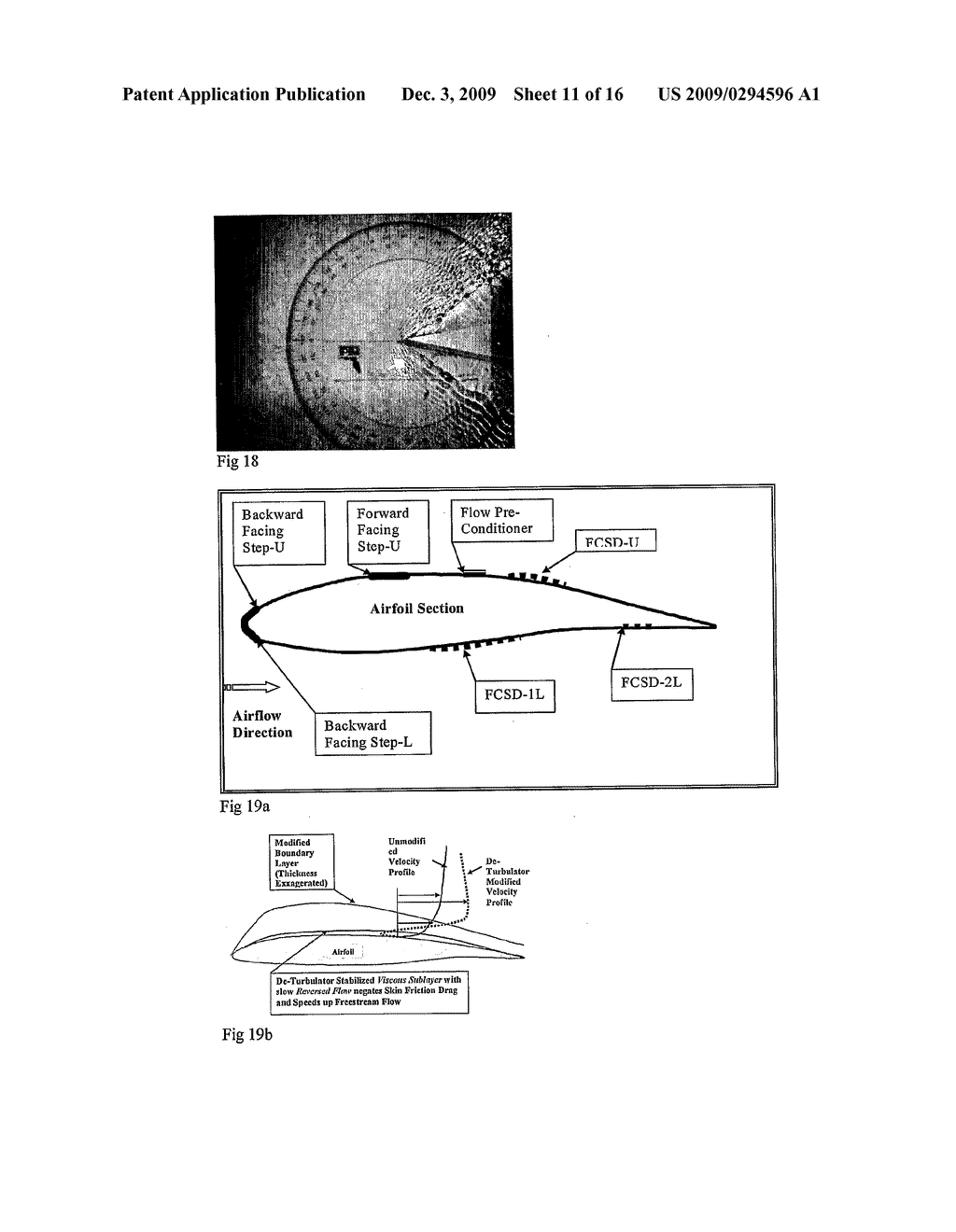 Method of Reducing Drag and Increasing Lift Due to Flow of a Fluid Over Solid Objects - diagram, schematic, and image 12