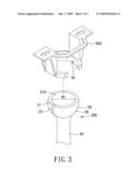 Hollow hanging rod of a hanger assembly for ceiling fan diagram and image