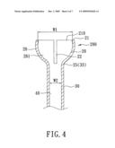 Hollow hanging rod of a hanger assembly for ceiling fan diagram and image