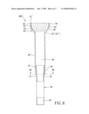 Hollow hanging rod of a hanger assembly for ceiling fan diagram and image